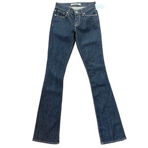 NWT Baldwin ‘The Rose’ Modern Boot Jeans Dark Wash Mid Rise Size 24